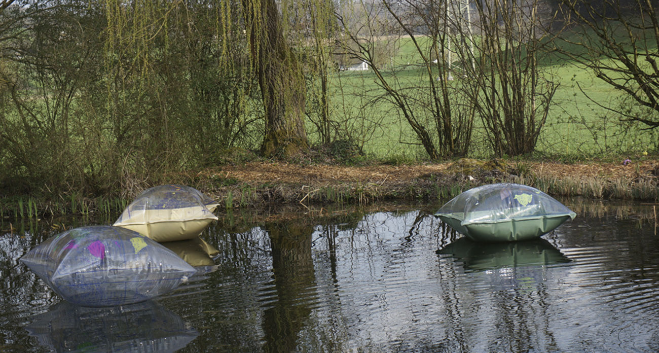 Inselwelten, Foto beim Aufbau im April