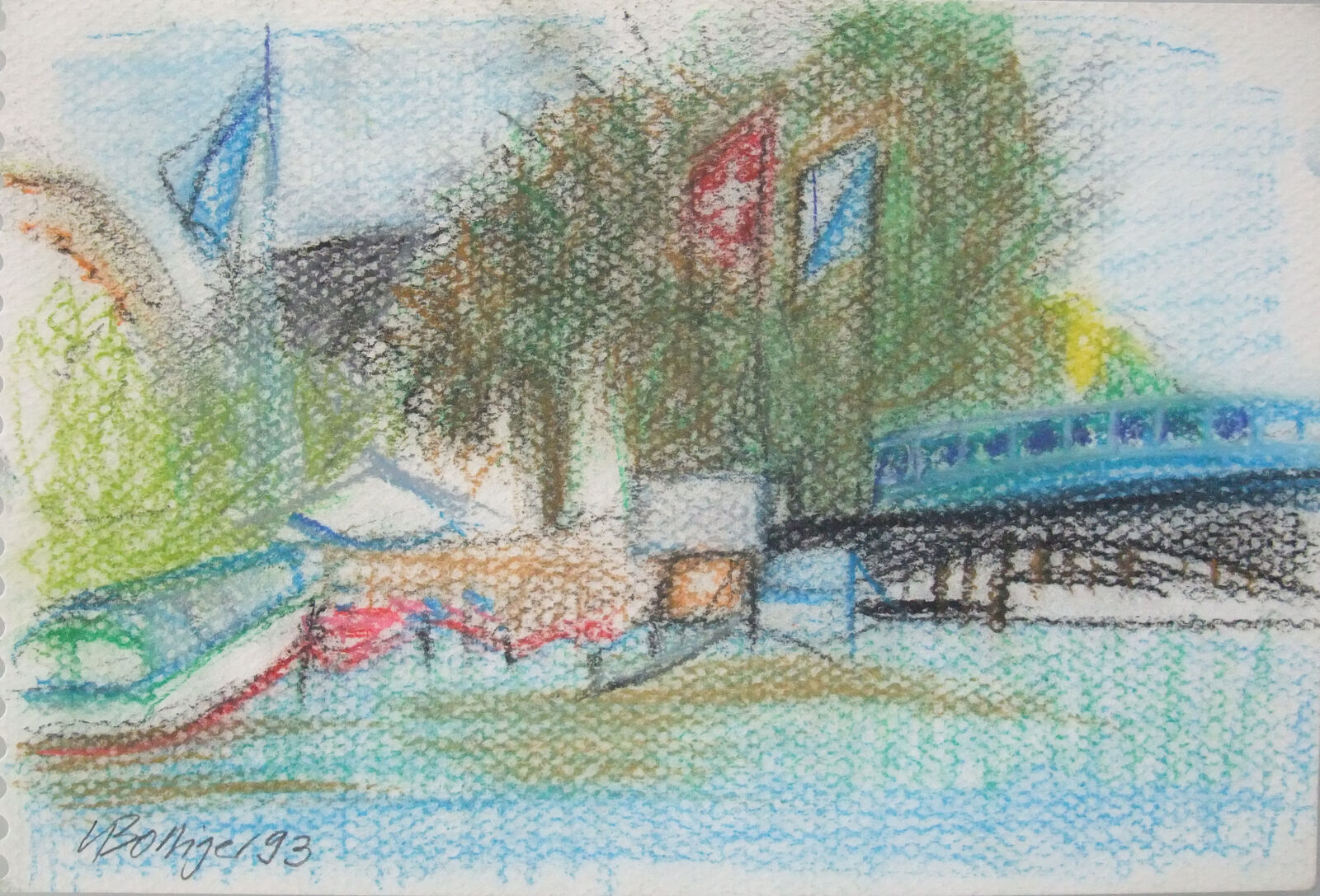1993_ Zürich, Blick gegen Bellevue