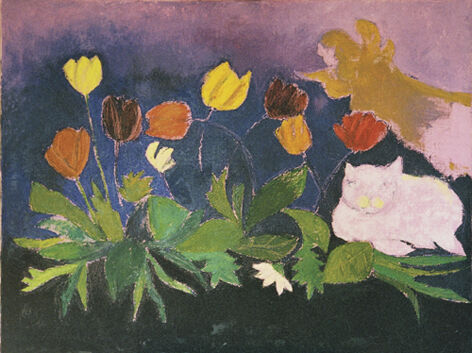 2002 Tulpen, Katze und Engel