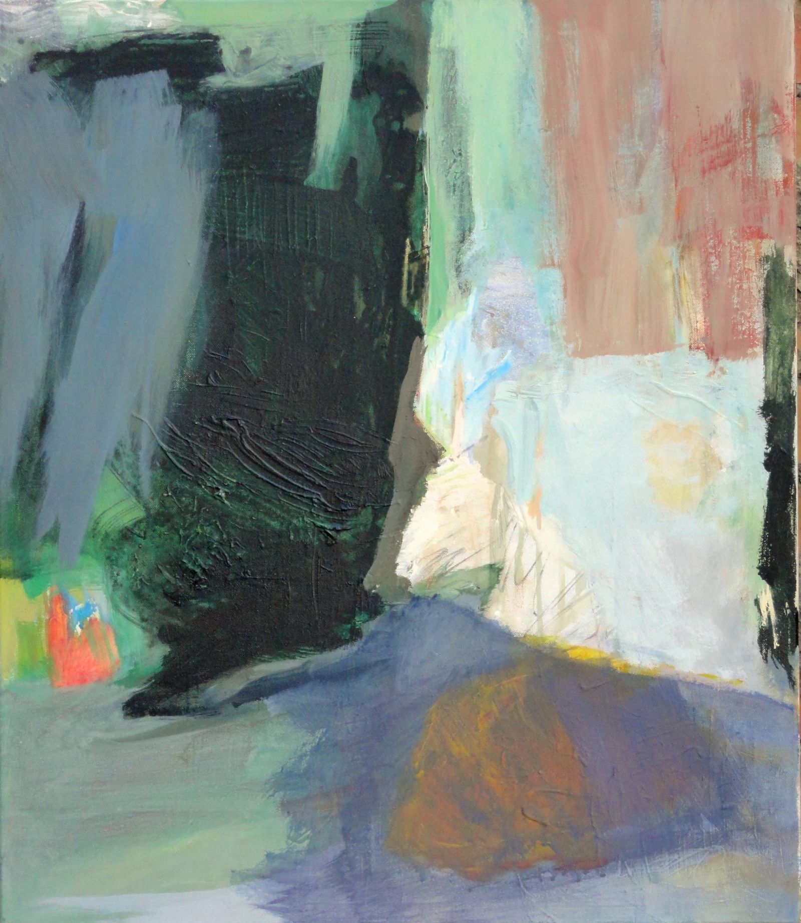 "Atemwende", 2015. Acryl auf Leinwand, 70 x 60 cm