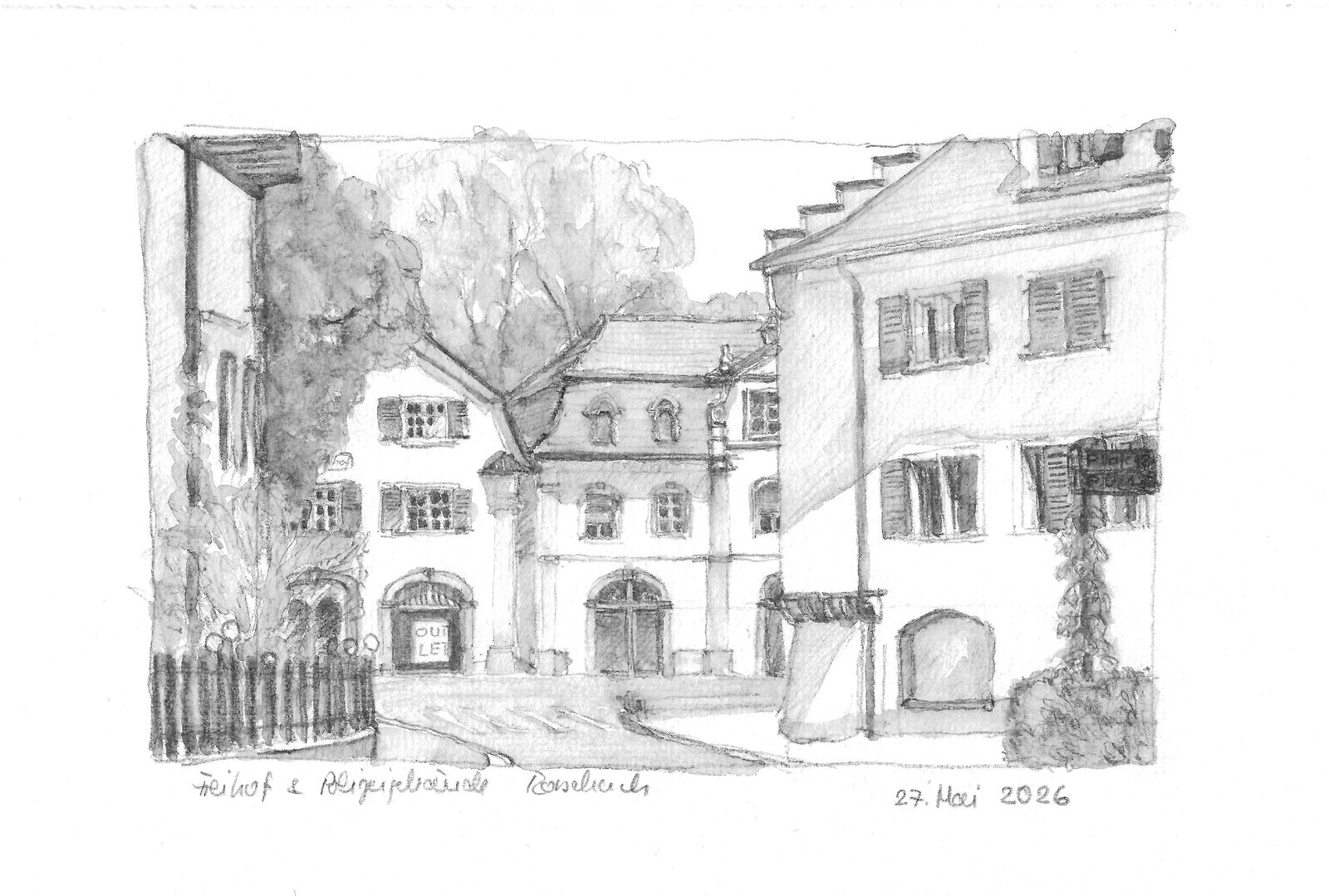Bei Treppenhaus und Polizeigebäude, Rorschach